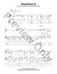 Anywhere Is Guitar and Fretted sheet music cover